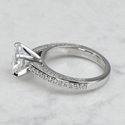 2.50 CT Oval Cut Lab Grown Diamond Pave Engagement Ring Mapple Gems